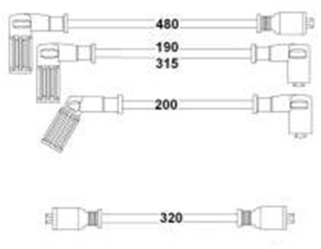 BUJI BOBIN KABLOSU DKS S - SL - SLX - UNO - TMPR - TIPO 1.4 - 1.6 8V UZUNLAMA MOTOR