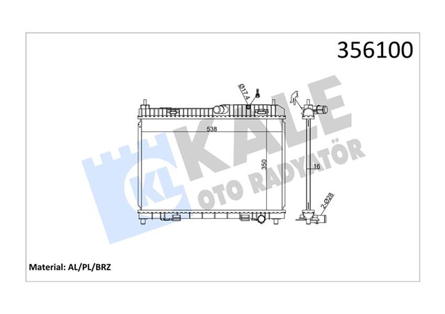 MOTOR SU RADYATORU FIESTA 1.25 16V 1.4 16V 08 B MAX 1.4 16V 12 350 558 18