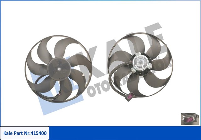FAN MOTORU DAVLUMBAZLI GOLF IV - POLO 95 - 99 - LEON 99 - 06 TOLEDO II - OCTAVIA 01 - 06 250 - 80W - 350MM