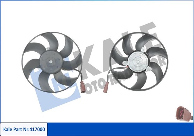 FAN MOTORU DAVLUMBAZLI VW PASSAT 05 - 07 2.0TDI 200W - 296MM