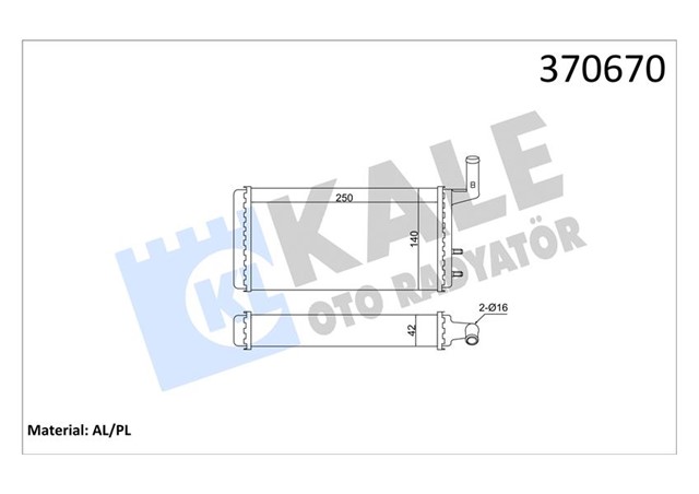 KALORIFER RADYATORU M131 1600 249XX142X40 SUZ MEKANIK 250X140X42 KALORIFER RADYATORU