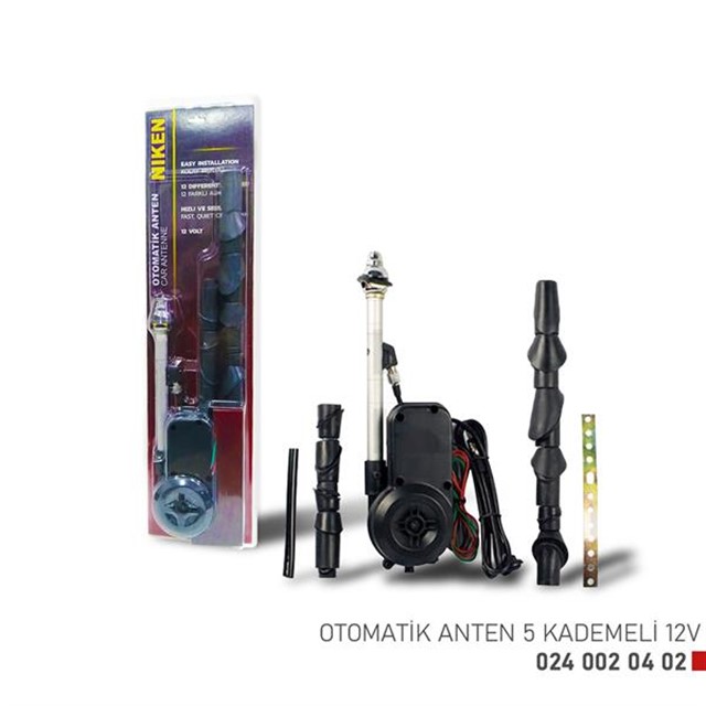 OTOMATIK ANTEN 5 KADEMELI 12V