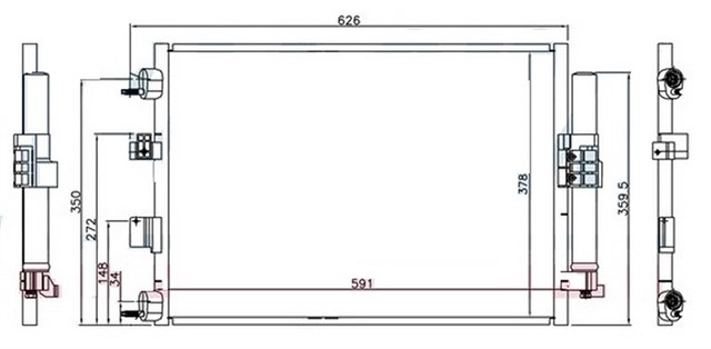 KLIMA RADYATORU KONDANSER FOCUS III 14 C MAX 15 CONNECT 13 KUGA II 14 17 1.0 ECOBOOST 1.5TDCI 1.6TDCI E5