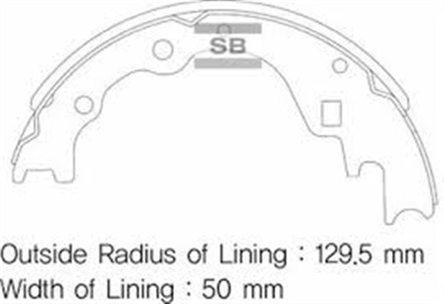 ARKA PABUC BALATA KIA BESTA 2.2 96 - 2.5D 03 - 2.7D 99 2.5CRDI 10 - 260X50 GS8523
