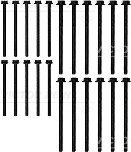 SILINDIR KAPAK SAPLAMASI TRANSIT V184 01 07 V347 07 14 2.4 10 BUYUK 8 ADET KUCUK SET