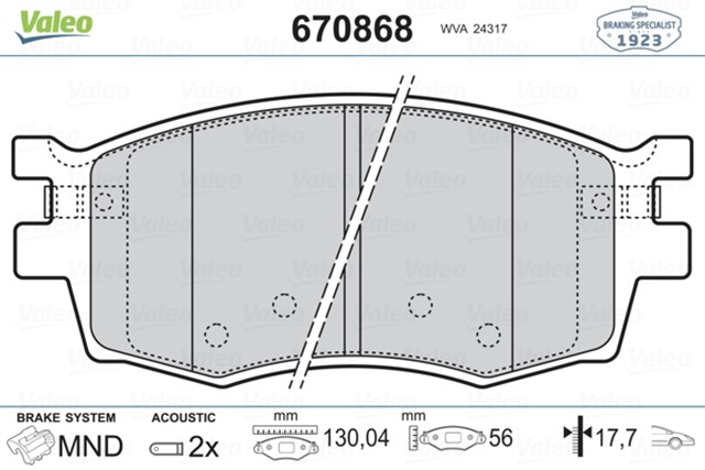 ON BALATA ACCENT ERA 1.4 GL - 1.5 CRDI - 1.6 GLS 05 KIA RIO 1.4 1.5 CRDI 1.6 GLS 05 I20 09