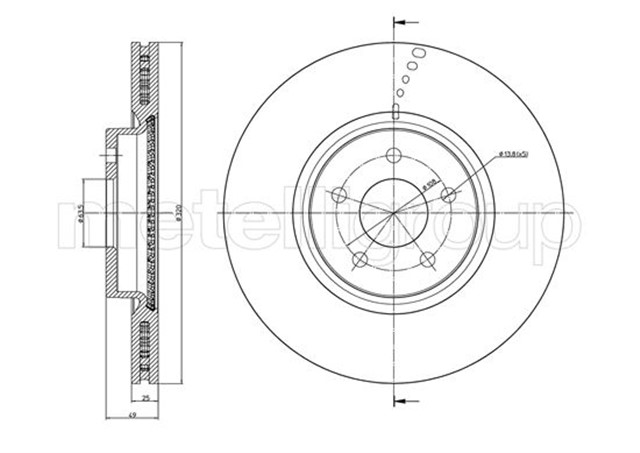ON FREN AYNASI CONNECT 12 FOCUS III 11 15 KUGA 12 14 VOLVO V40 T2 - T3 - T4 - T5 C30 06 12 C70 II 07 12 S40 II 05 12 V50 04