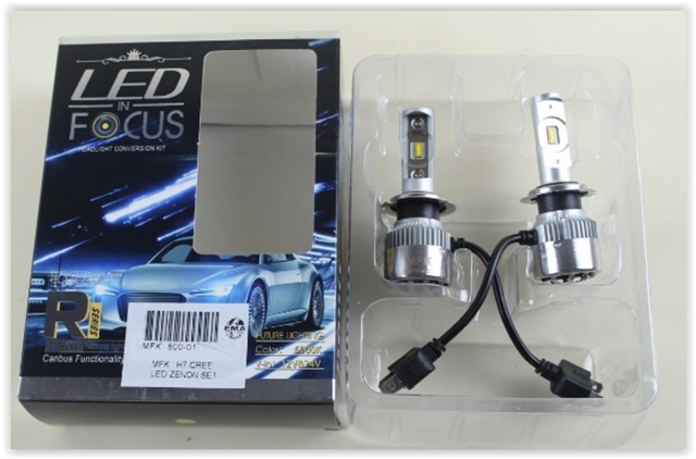 300 - 30 AMPUL 12V H7 LED XENON SET CREE LED/ORJ. TEK DEVRE