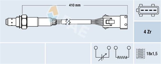 OKSIJEN SENSORU C2 C3 II C3 III C3 PLURIEL NEMO FIORINO BIPPER P206 P206 T3E PLUS P207 P1007 PARTNER II BERLINGO II 03 TU3A - TU3AES 1.4 8V MANIFOLDA GELEN