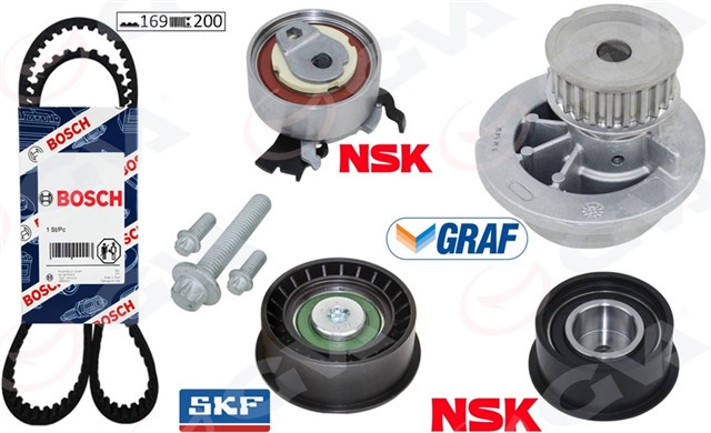 DEVIRDAIMLI EKSANTRIK GERGI KITI ASTRA F - CORSA B - VECTRA B 1.4I - 1.6I - 1.8I 16V X14XE - X16XEL - X18XE