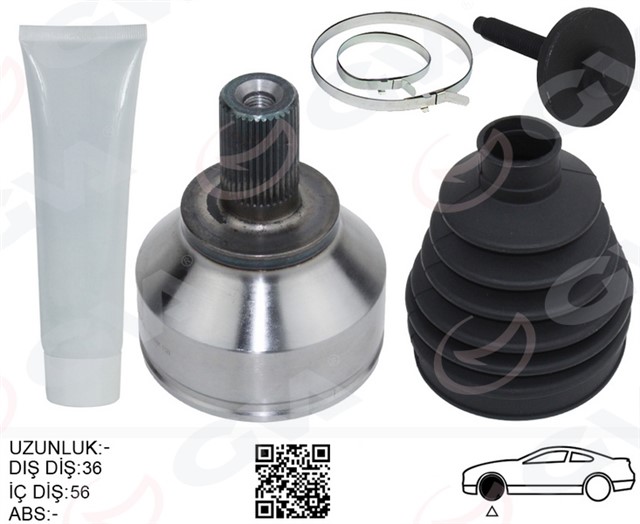 ON AKS KAFASI DIS SAG - SOL FOCUS II 03 11 C MAX 2.0TDCI 03 10 VOLVO S40 II 07 10 V50 07 10 T5