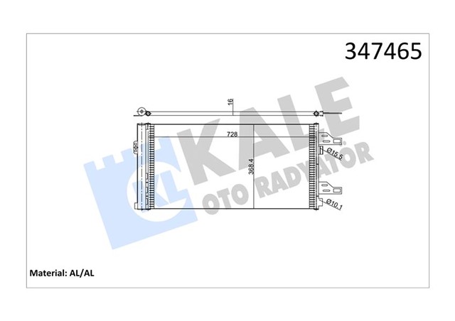 KONDENSER AL/PL/BRZ CITROEN JUMPER - FIAT DUCATO - PEUGEOT BOXER KONDENSER