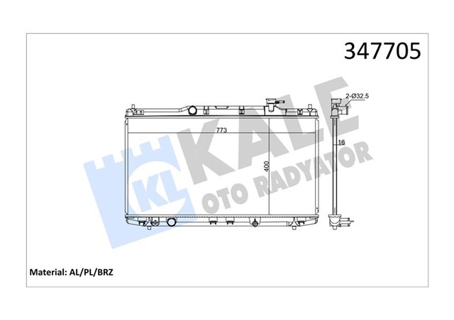 RADYATOR AL/PL/BRZ ACCORD IX MT
