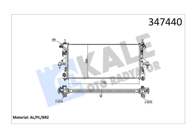 RADYATOR AL/PL/BRZ JUMPER - PEUGEOT BOXER