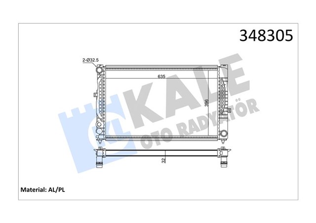 RADYATOR AL/MKNK A4 - A6 - SKODA SUPERB - VOLKSWAGEN PASSAT MT