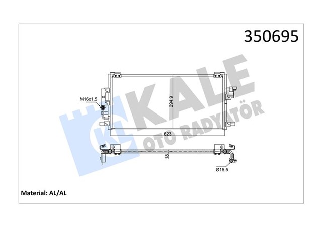 KONDENSER AL/PL/BRZ COROLLA