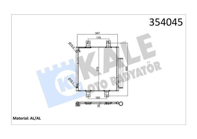 KONDENSER AL/AL TOYOTA PASSO - DAIHATSU SIRION - SUBARU JUSTY IV