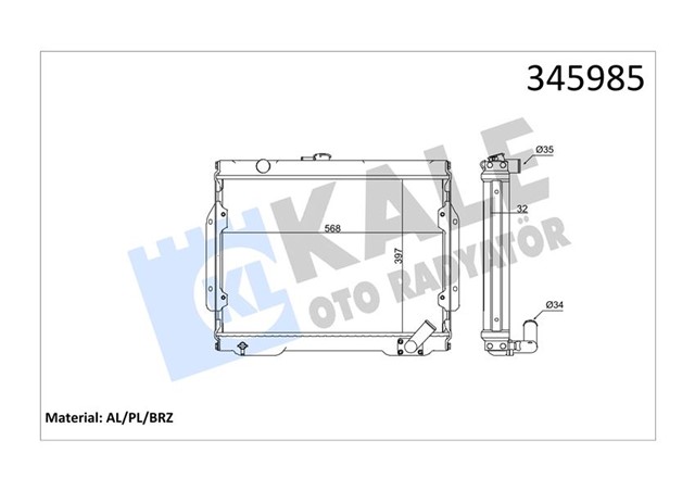 RADYATOR L200 AL/PL/BRZ