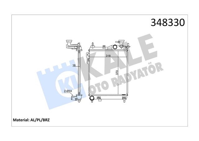 RADYATOR AL/PL/BRZ GETZ 1.3 12V 02 MT