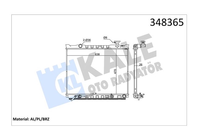 RADYATOR SORENTO I AL/PL/BRZ