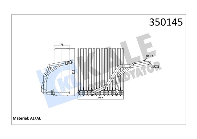 KALORIFER RADYATORU GOLF IV BORA 98 06 A3 97 03 LEON 00 06 TOLEDO 02 04 OCTAVIA 97 11