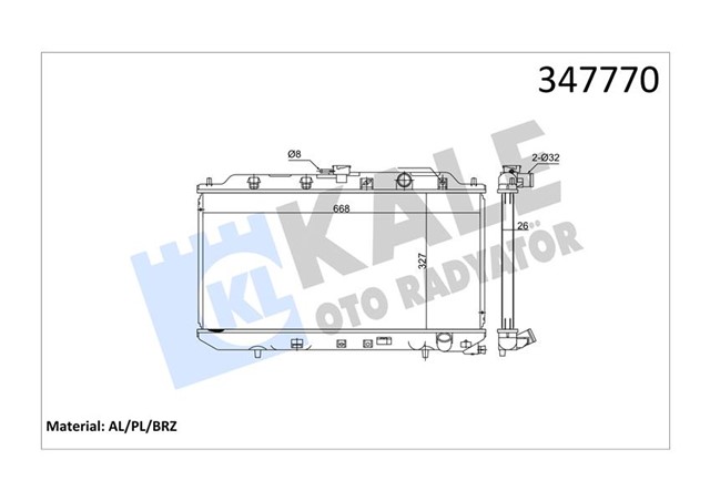 RADYATOR AL/PL/BRZ INTEGRA - ACURA INTEGRA MT