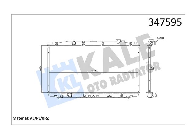 RADYATOR AL/PL/BRZ ACCORD VIII AT