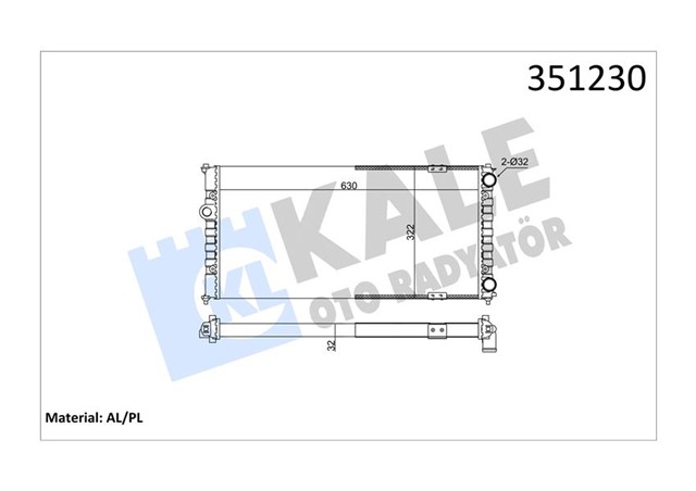 RADYATOR AL/PL/BRZ CORDOBA - IBIZA II - POLO CLASSIC