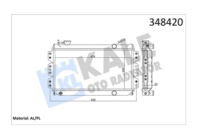 RADYATOR AL/PL/BRZ SUPER CARRY MT