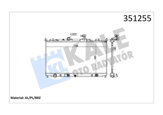 RADYATOR AL/PL/BRZ MAZDA 6 GS