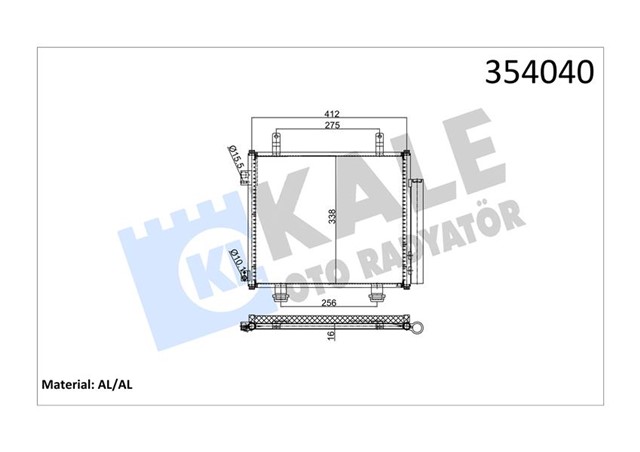 KONDENSER AL/AL ALTO - NISSAN PIXO