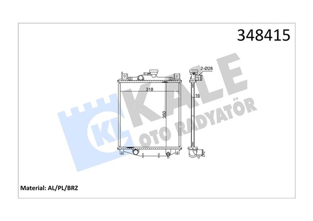 RADYATOR AL/PL/BRZ JUSTY II - SUZUKI SWIFT II MT