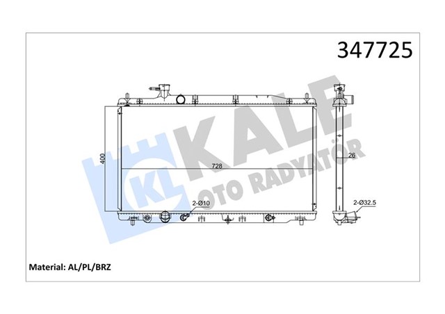 RADYATOR AL/PL/BRZ CR - V III AT