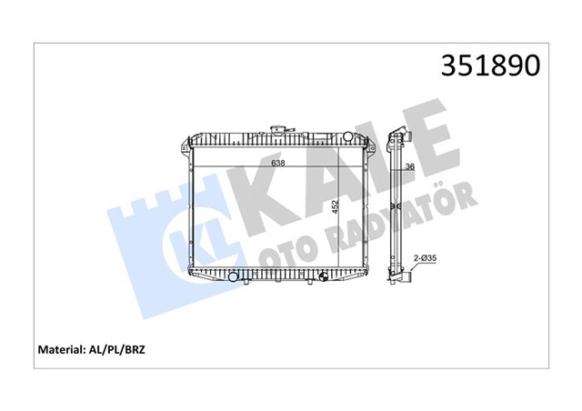RADYATOR AL/PL/BRZ MAVERICK - TERRANO II 2.7TDI 93 96