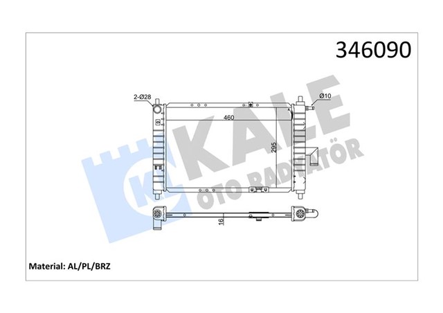RADYATOR AL/PL/BRZ MATIZ