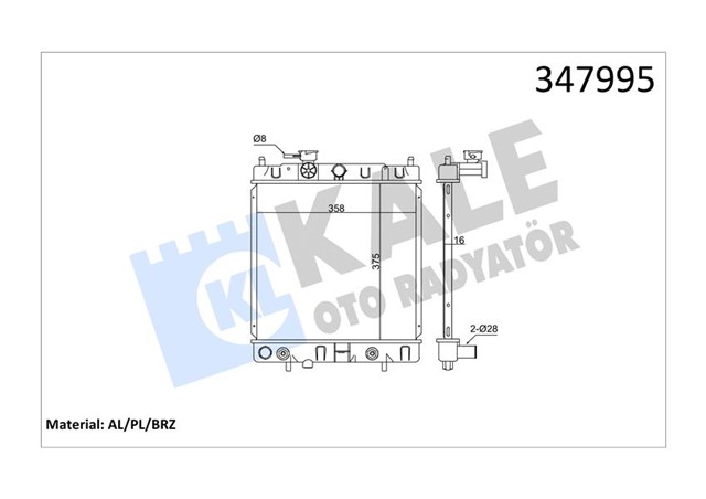 RADYATOR AL/PL/BRZ MICRA II AT