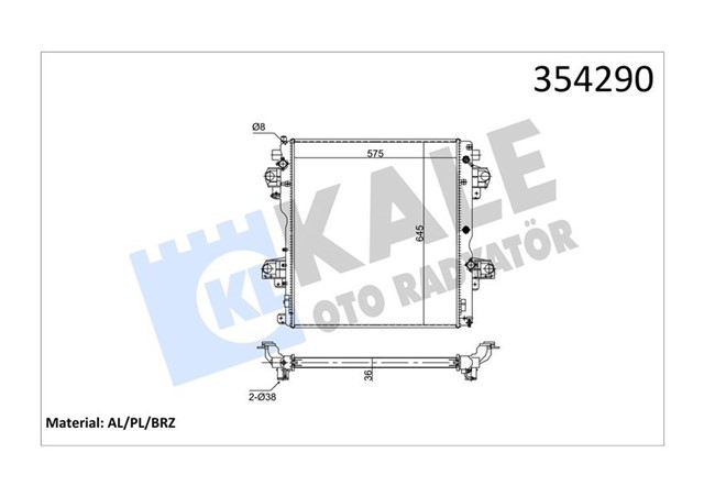 RADYATOR AL/PL/BRZ LAND CRUISER - PRADO