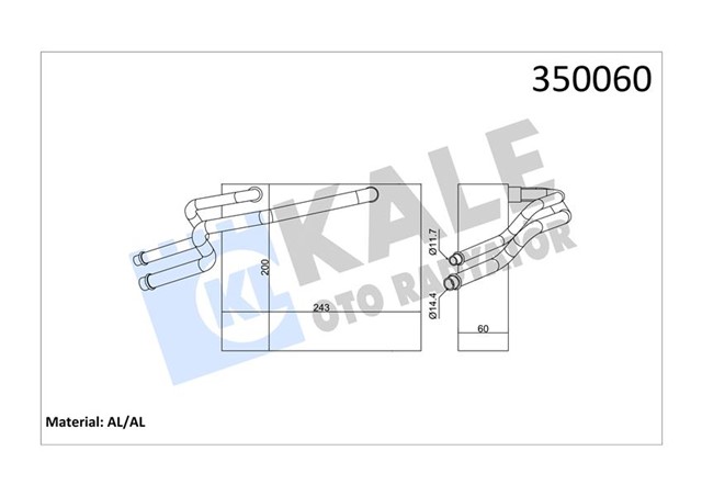 EVAPORATOR KUBISTAR - RENAULT CLIO - KANGOO