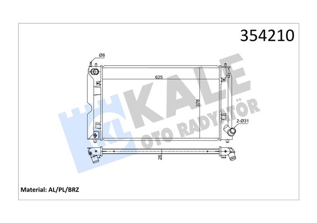 RADYATOR AL/PL/BRZ COROLLA