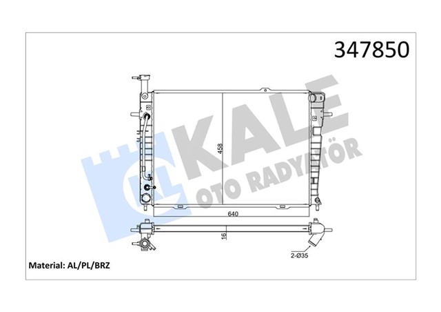 RADYATOR AL/PL/BRZ TUCSON - KIA SPORTAGE AT