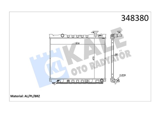 RADYATOR AL/PL/BRZ SORENTO I MT