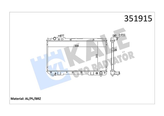 RADYATOR AL/PL/BRZ RAV 4 I 2.0 16V 94 97