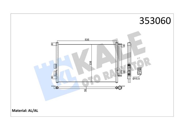 KONDENSER AL/AL ALFA ROMEO 147 - GT