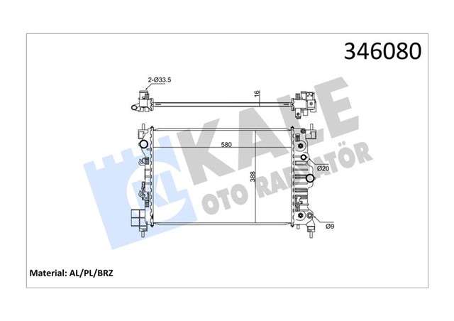 RADYATOR AL/PL/BRZ AVEO