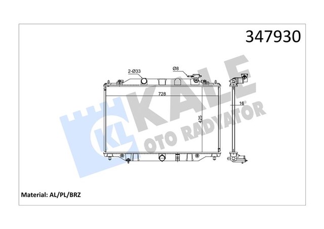 RADYATOR AL/PL/BRZ CX - 5 AT/MT