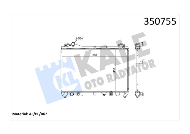 RADYATOR AL/PL/BRZ GRAND VITARA II 346040