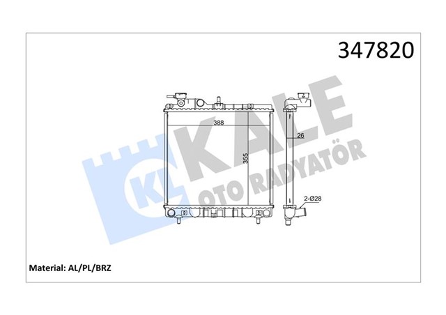 RADYATOR AL/PL/BRZ ATOS - ATOS PRIME MT