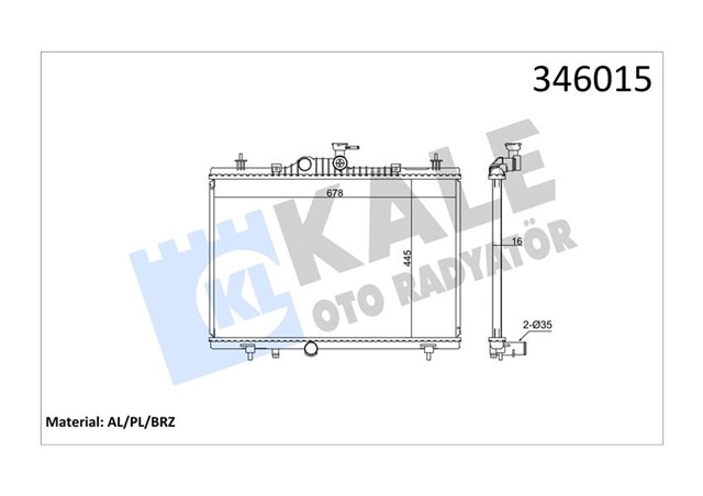 RADYATOR AL/PL/BRZ KOLEOS 2.0DCI