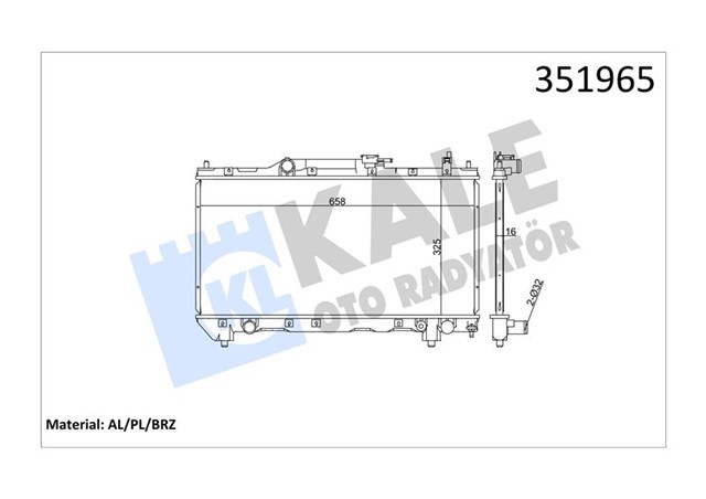 RADYATOR TOYOTA AVENSIS