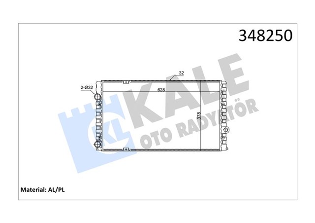 RADYATOR AL/MKNK GOLF III - VENTO MT